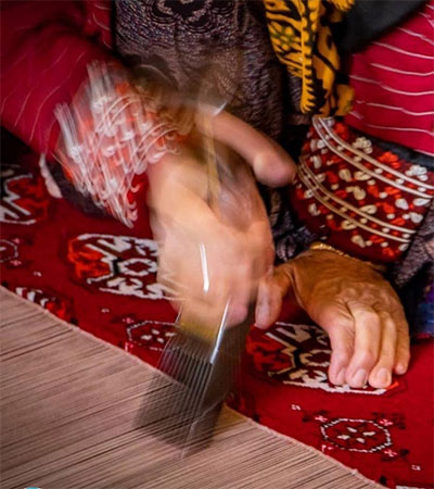 فرش های دستباف زنان ترکمن