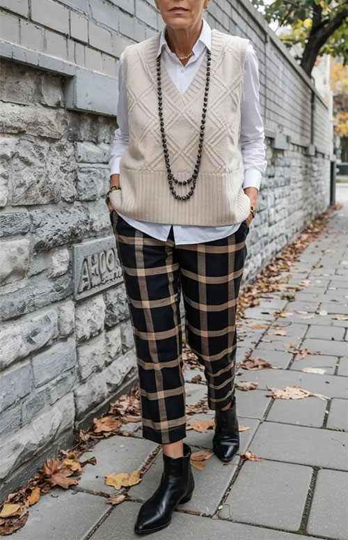 شلوار-چهارخانه